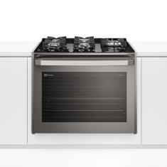 Fogão de Embutir 5 bocas Electrolux Cinza Experience Mesa Vidro, Grill e PerfectCook360 (FE5EG)