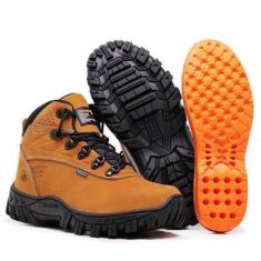Tênis Adventure Em Couro Bota Segurança Coturno Ca Trekking Trilha Trabalho-Unissex