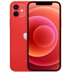 iPhone 12 Apple (128GB)  (PRODUCT)RED tela 6,1" Câmera dupla 12MP iOS