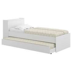 Bicama com Baú Embutido para Colchão 190cmx80cm Branca