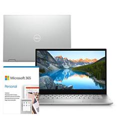 Kit Notebook 2 em 1 Dell Inspiron 5406 14" Full HD Touch 11ª G Intel Core i7 8GB 256GB SSD Windows 11 Microsoft 365 McAfee