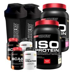 Kit 2x Iso Protein 900g + 2x BCAA 4.5 100g + 2x Power Creatina 100g + 