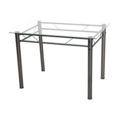 Mesa de Jantar Retangular Palma Preta 107 cm - Artefamol