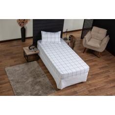 Jogo de lençol Solteiro 400 fios 3pç ponto palito - SAFIRA ENXOVAIS, C