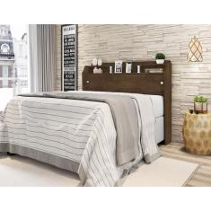 Cabeceira Flex Casal Elisa Malbec e Off White Framar