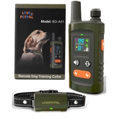 Coleira de treinamento para cães lovepetpal 3500FT Range impermeável