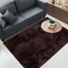 Tapete para Sala e  Quarto Felpudo  200x240 Casa Dona, MARROM