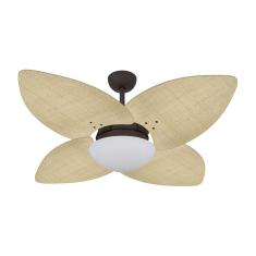 Ventilador De Teto Marrom Texturizado 4 Pás 220V