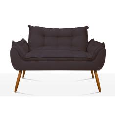 Namoradeira Opala Sofá Confortável ? Balaqui Decor Cor:cinza