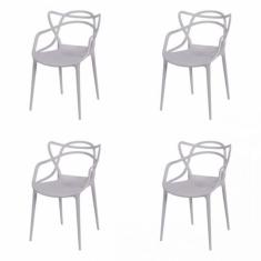Kit com 4 Cadeiras para Sala de de Jantar Solna - OR Design