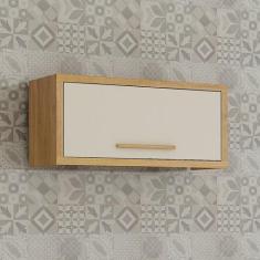 Armário Aéreo para Cozinha 1 Porta Geladeira Torino - Valdemóveis