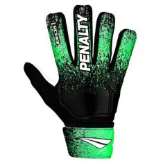Luva de Goleiro Penalty Delta 1, Preto, Verde, 9