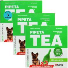 Pipeta Tea 0,7ml Antiparasitário Contra Pulgas Para Cães de 0,6 até 5 