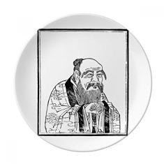 Dao Religion Lao Tzu China Prato decorativo de porcelana Salver Prato de jantar