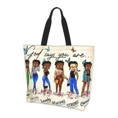 TAZLIBNO Bolsa de ombro feminina afro-americana bolsa de ombro preta queen feminina casual bolsa de ombro, qualidade premium, Estilo 1, One Size