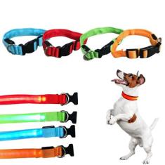 Coleira Para Cachorro Pet Com Led Tamanho Pequeno Regulável - Portway