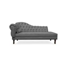 Recamier Divã Juliana 185cm com Strass - Direita Suede - Passoni Decor