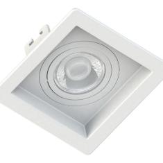 Spot Embutir Dicroica Quadrado Branco Recuado - Opus