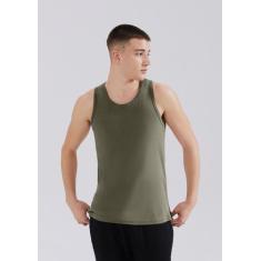 Regata Básica Masculina Slim Em Ribana Canelada - Hering, G, Verde