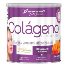 Colágeno Verisol Ácido Hialurônico Biotina 200g Bodyaction, Laranja co