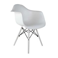Cadeira de Jantar Charles Eames com Braço ii Branca
