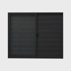 Janela de Alumínio Veneziana 100x120cm 3 Folhas Fortline Atlântica