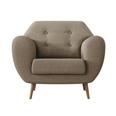 Poltrona Beegees Linho Bege - Mobly