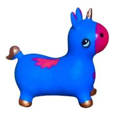 Unicórnio Upa Upa Cavalinho Pula Pula Infantil azul - TOYS