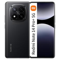Smartphone Xiaomi Redmi Note 14 Pro+ Plus 5G Preto 12GB RAM 512GB ROM NFC Modelo 24115RA8EG