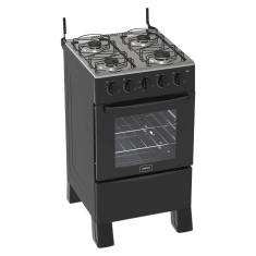 Fogão Realce 4 Bocas Ares Manual Mesa de Inox Forno 50 Litros