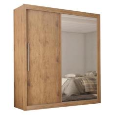 Guarda Roupas 2 Portas Solteiro Real Madeirado / Madeirado / Off White