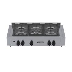 Fogao de Mesa de Embutir 5 Bocas Venax Temis Inox Gas Glp