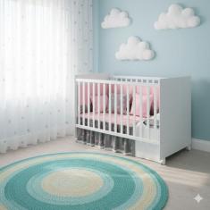 Berço Americano Tico Branco Fosco - Reller