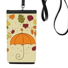 Bolsa tipo carteira para celular com estampa de chuva, chuva, chuva, pingo, bolso preto
