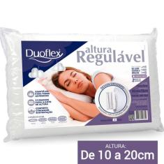 Travesseiro Altura Regulável De 10 A 20cm 50X70cm Duoflex - Re1103