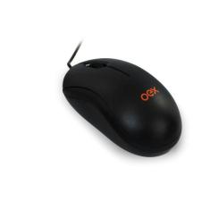 Mouse  ptico Com Fio Oex Ms103 Preto