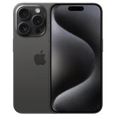 iPhone 15 Pro Apple (512GB) Titânio Preto, Tela de 6,1&quot;, 5G e Câmera de 48MP