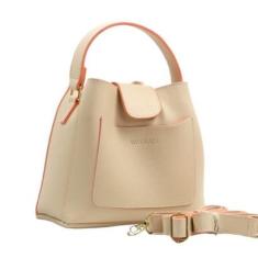 Bolsa Saquinho TiraColo Com Alça De Mão Reforçada Modelo Casual E Bolso Externo-Feminino