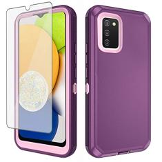 Asuwish Capa de telefone para Samsung Galaxy A03s versão EUA 5G 2022 com protetor de tela e capa de celular híbrida, resistente, à prova de choque, rígida, protetor, acessórios Gaxaly A 03s SM-A037U
