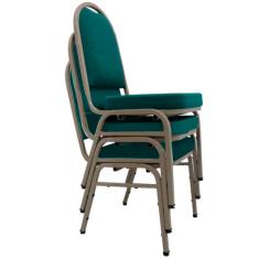 03 Cadeiras para Hotel e Auditório Linha Hotel Verde