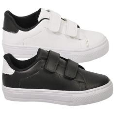 Kit 2 Pares de Tênis Infantil Masculino Escolar Casual Menino Novo - A