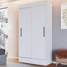Guarda-Roupa 2 Portas Correr 2 Gavetas Milano Multimóveis Vcr4143 Branco Branco