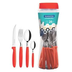 Faqueiro Ipanema 24 Peças 23399 Tramontina Vermelho