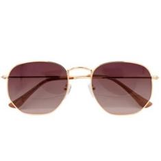 Óculos De Sol UVA Hexagonal Marrom - Palas Eyewear