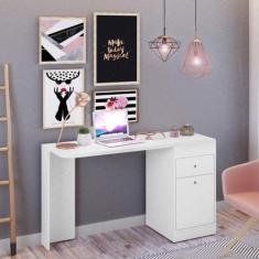 Escrivaninha Mesa Escritório Penteadeira 1 Porta 1 Gaveta Capricho Esp