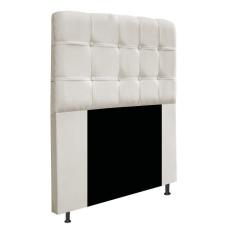 Cabeceira Estofada Mel 90 Cm Solteiro Suede Bege