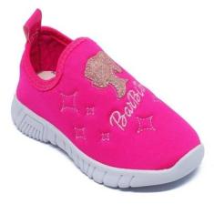 Tenis Escolar Menina Barbi Bi-Feminino