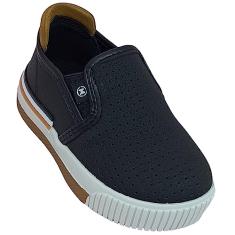 Tênis Infantil Menino Molekinho Slip On Preto 24