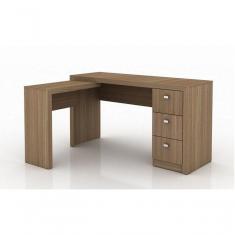 Mesa Para Escritório Home Office Me4101 Mdp Amendoa