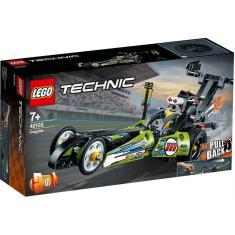 Lego Technic Blocos De Montar Dragster Com 225 Peças 42103